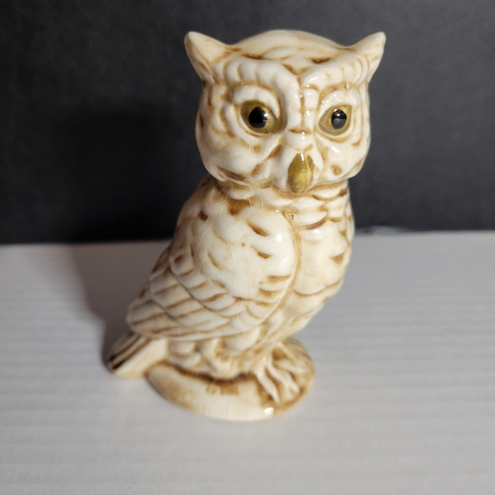 Vintage Owl UCGC Japan Ceramic Figurine